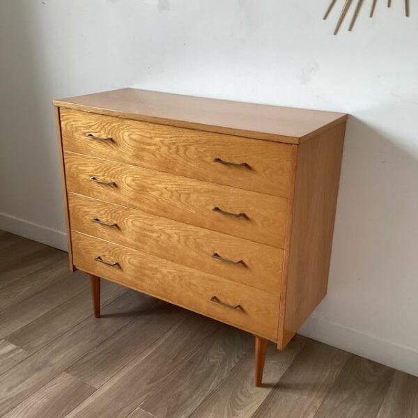 Commode vintage bois clair